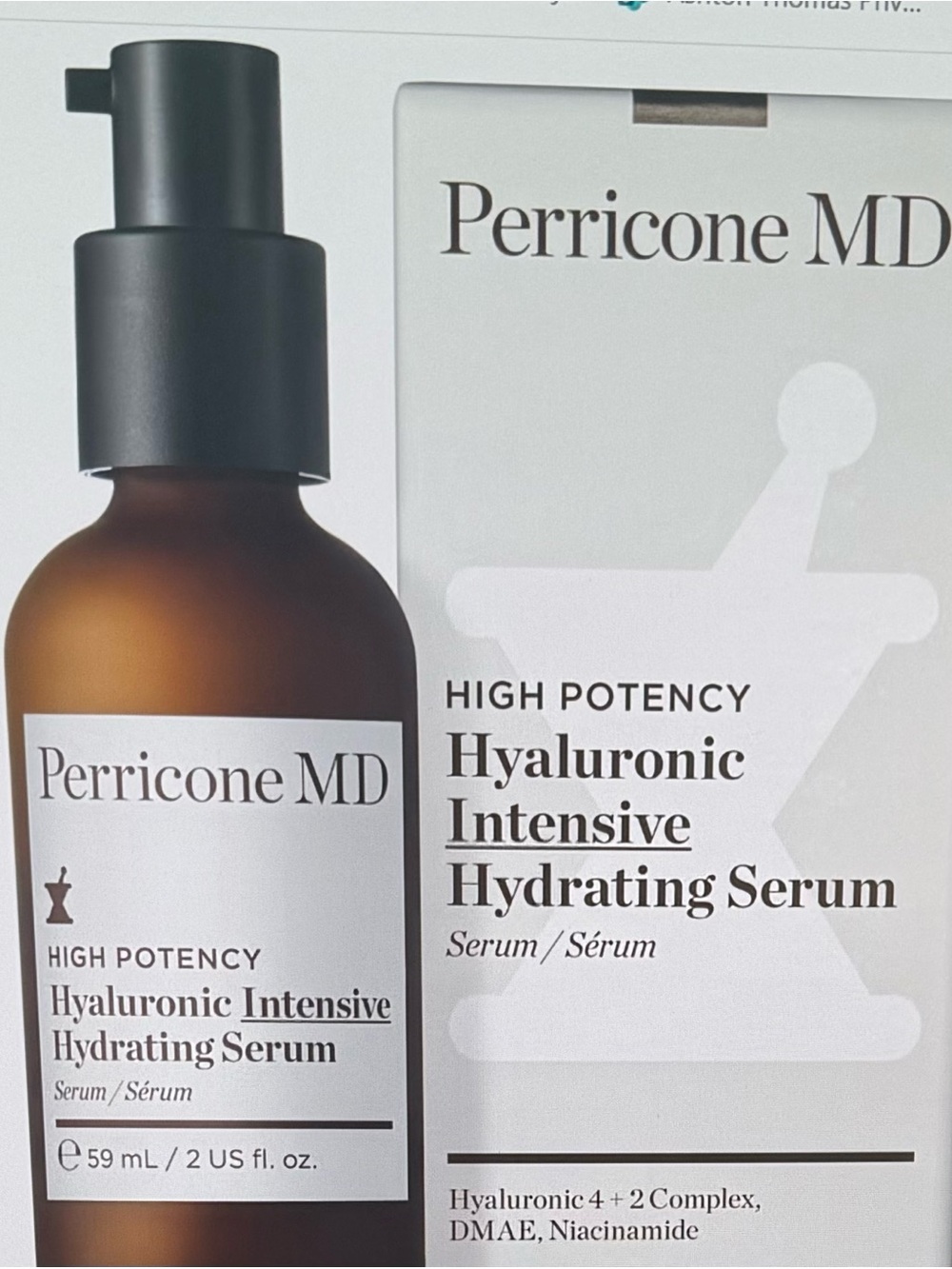 Perricone MD Hyaluronic Intensive Hydrating Serum, NWTs 2 oz bought 5/26 -